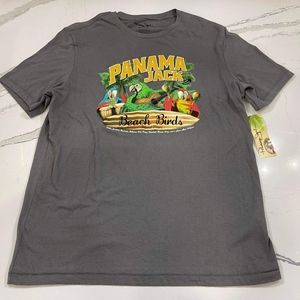 Panama Jack NWT beach birds Island tours. Parrots bands size medium